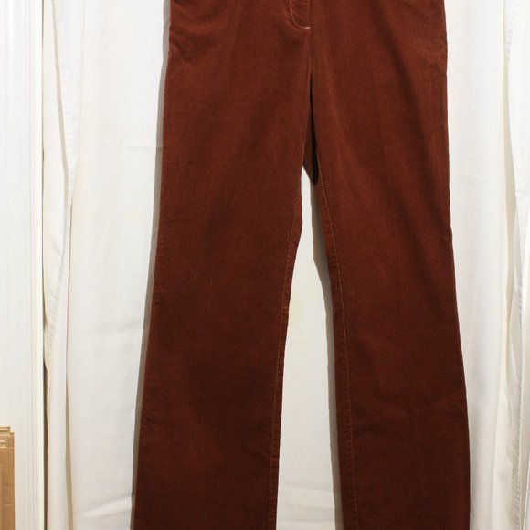 Burgundy brushed cotton Casual pants SZ 6 - Picture 1 of 6